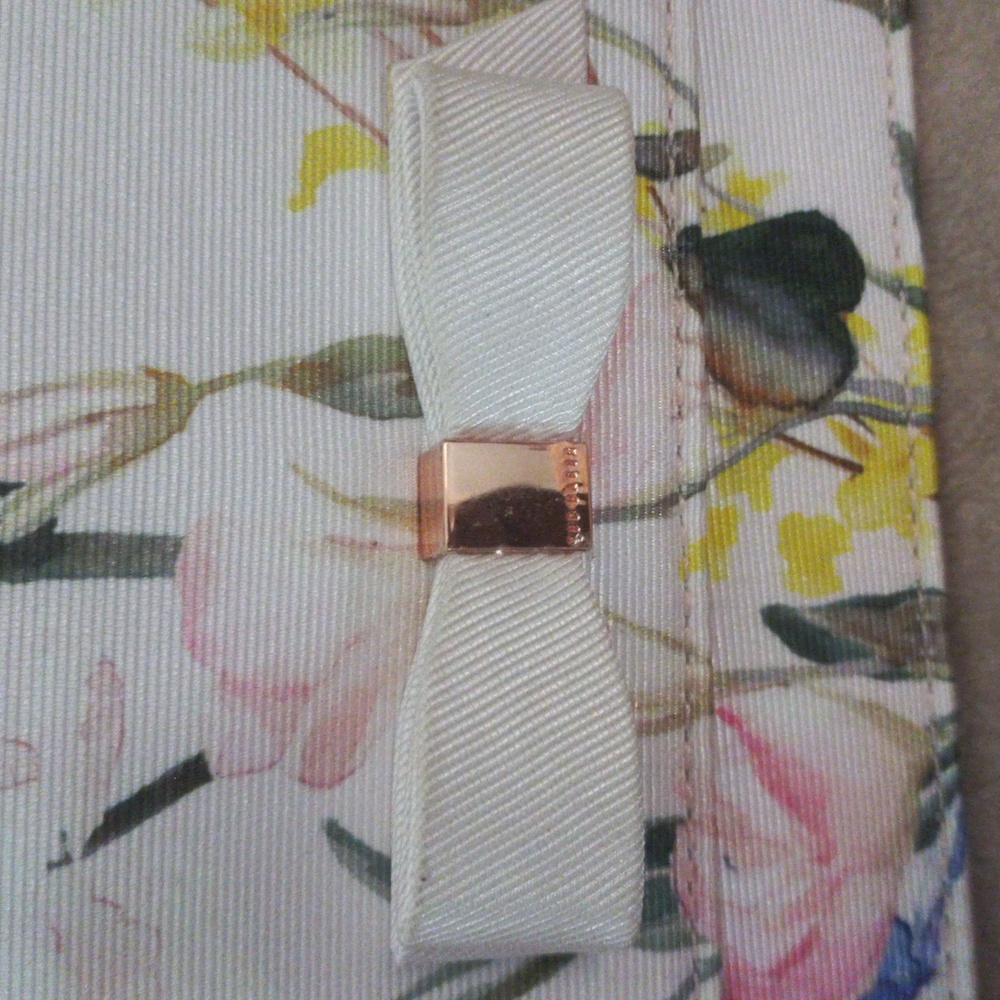 Ted Baker Multicolor Floral Clutch with Bow - Picture 4 of 4